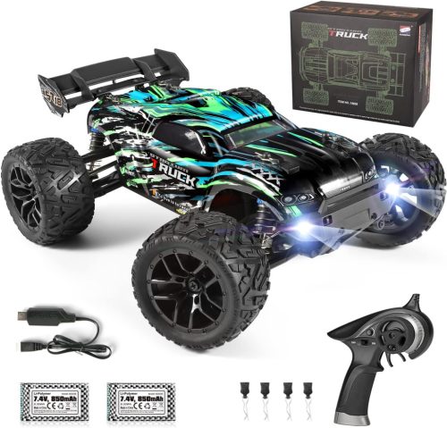 HAIBOXING Mașină Teleghidată 1:18 4WD Off-Road Monster Truck cu Viteză de 36+ km/h, Vehicul RC Impermeabil pentru Orice Teren, Model Hobby