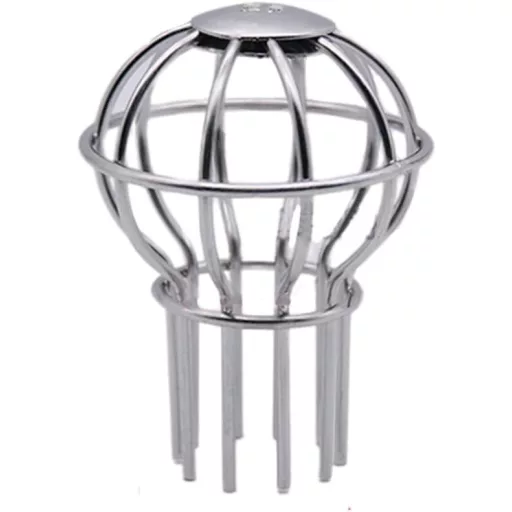 BootyBay 304 Filtru din oțel inoxidabil pentru jgheab, grilă de protecție, protecție împotriva frunzelor și a murdăriei - diametru 38mm