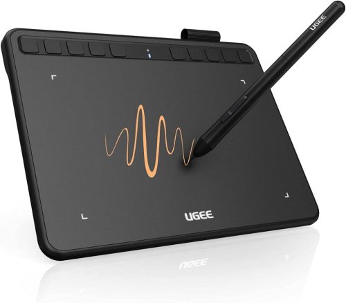 UGEE S640 Grafikus Rajztábla 8192 Nyomásérzékenységgel, 10 Gyorsgombbal - Kompatibilis Windows, Mac, Linux és Android Rendszerekkel