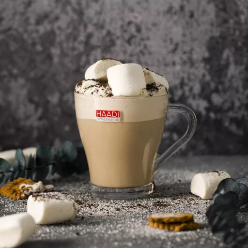 HAADI Üveg Kávéscsésze Szett 6 db 260ml Duplafalú Espresso Tea Latte Pohár Mosogatógépben Mosható