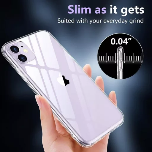 iPhone 11 Átlátszó Védőtok - Ütésálló Szilikon Borítás