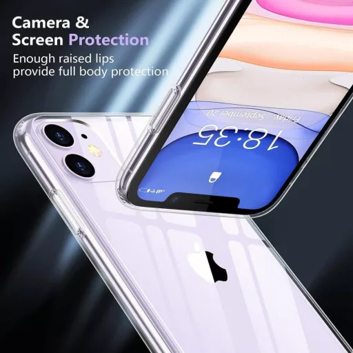 iPhone 11 Átlátszó Védőtok - Ütésálló Szilikon Borítás