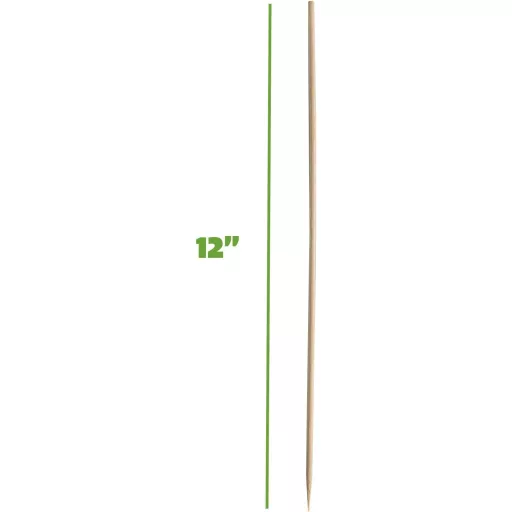 GUSTO 12 Inch Bamboo Nyársak 100 db Grillezéshez, Shish Kebabhoz és Koktélokhoz