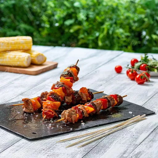 GUSTO 12 Inch Bamboo Nyársak 100 db Grillezéshez, Shish Kebabhoz és Koktélokhoz