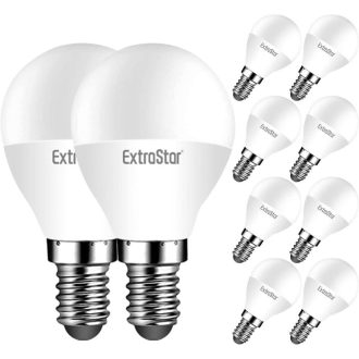   EXTRASTAR LED izzó E14, 5 W, 40 W ekvivalens, meleg fehér fény 3000 K, Újracsomagolt termék