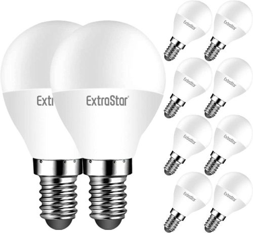 EXTRASTAR LED izzó E14, 5 W, 40 W ekvivalens, meleg fehér fény 3000 K, Újracsomagolt termék