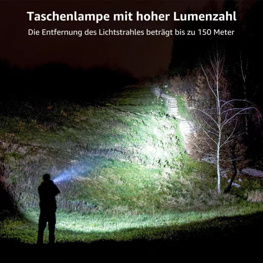 Lepro LE2000 LED Lámpa 5 Móddal, Zoomható Kemping Fénylámpa, Vízálló Elemlámpa 2db