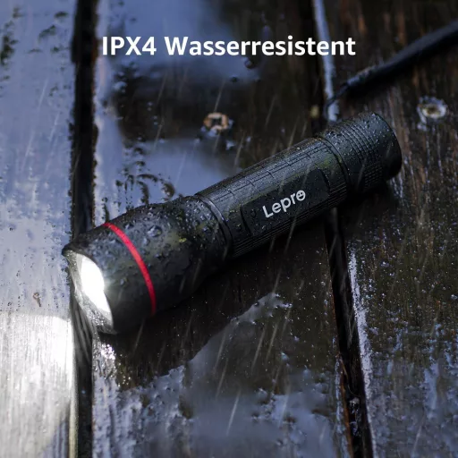 Lepro LE2000 LED Lámpa 5 Móddal, Zoomható Kemping Fénylámpa, Vízálló Elemlámpa 2db