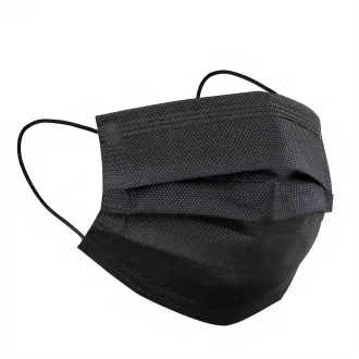   SALO MED 50 darab fekete sebészeti maszk 3 rétegű CE minősített orvosi eszköz