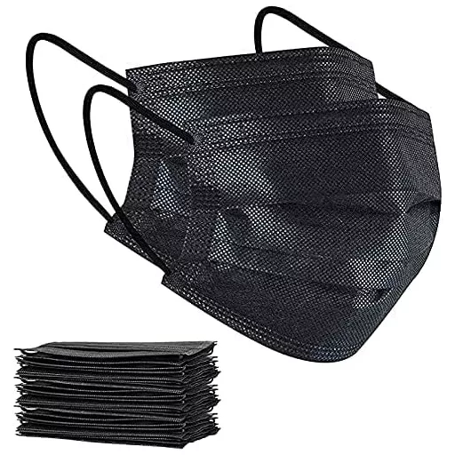 SALO MED 50 darab fekete sebészeti maszk 3 rétegű CE minősített orvosi eszköz