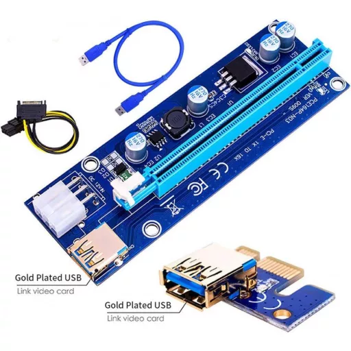 APKLVSR PCI-E Riser LED USB 3.0 kabel za rudarenje kriptovaluta, za grafičku karticu