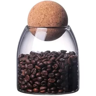   La Llareta 550 ml üveg tárolóedény parafa dugóval, fűszerekhez, kávéhoz, cukorkához