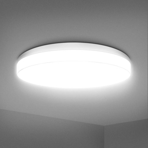 tekstap LED Mennyezeti Lámpa 24W, 4000K Természetes Fehér, IP54 Vízálló, 2400 Lumen, 30cm Kerek, Fürdőszobába, Konyhába, Nappaliba, Hálószob