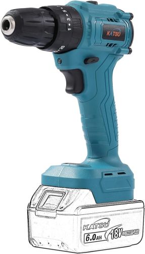 Mașină de găurit și înșurubat cu percuție, cu acumulator, 21V, motor fără perii, lumină LED, KATSU FIT-BAT (Doar corpul)