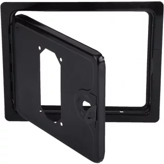   Čierny železný mincovník pre hracie automaty - s rámom 19,5 x 18 cm