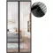 Plasă de insecte magnetică pentru ușă Meet Beauty, plasă împotriva insectelor pentru ușă de balcon, 100x215cm, negru