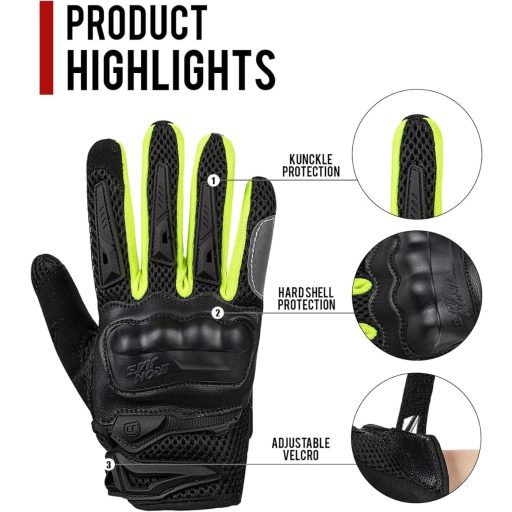 Mănuși Moto de Vară pentru Bărbați IRON JIA'S, cu Ecran Tactil, Moi și Respirabile