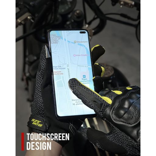 Mănuși Moto de Vară pentru Bărbați IRON JIA'S, cu Ecran Tactil, Moi și Respirabile