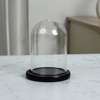 Belle Vous üvegharang fekete fa talppal 9,7 cm dekoráció