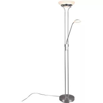   RL LIVE YOUR LIGHT Orson LED álló lámpa nikkel matt üveg alabásterfehér dimmeres - Matte Nickel