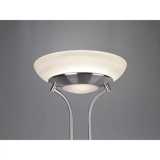 RL LIVE YOUR LIGHT Orson LED álló lámpa nikkel matt üveg alabásterfehér dimmeres - Matte Nickel