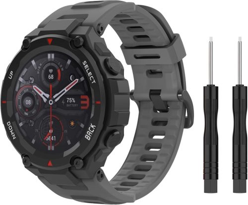 Brățară MoKo din silicon pentru ceasurile inteligente Amazfit T-Rex/T-Rex Pro - Curea sport moale cu șurubelnițe, Curea de ceas înlocuibilă