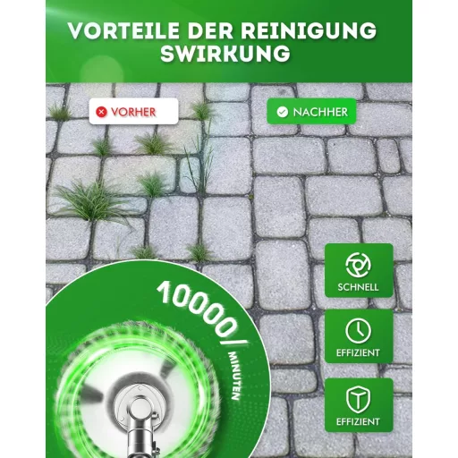 LADAMI Gyomtalanító Drótkefe 200x25,4mm - Univerzális Fűkaszához, Bozótvágóhoz, 38 Fonott Acélszál, Kompatibilis Husqvarna, Dolmar, Echo Gép