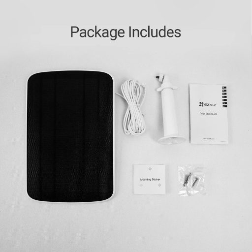 EZVIZ napelemes töltőpanel IP65 vízálló kamerához BC1C CB8 HB8 4m kábellel