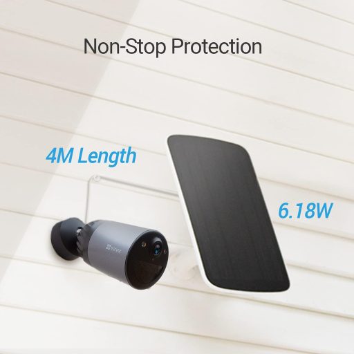 Panou solar EZVIZ pentru camere IP65 rezistente la apă BC1C, CB8, HB8, cu cablu de 4m