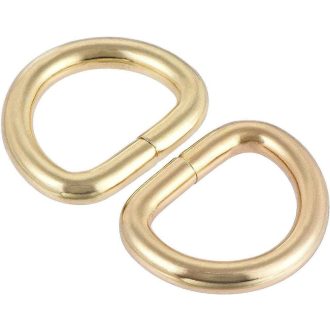 100 darab 16 mm-es fém D-gyűrű csat