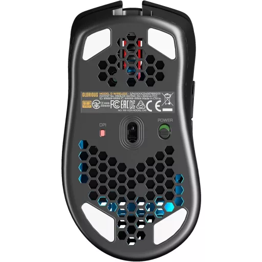 GLORIOUS Model D Wireless Gaming Egér - 69g Ultrakönnyű, 2.4GHz, 71h Akkumulátor, RGB, Ergonomikus - black (matt), Model D