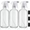 BELLE VOUS Sticle Transparente Goale cu Pulverizator, Reîncărcabile, 3 buc, 250 ml, Aromaterapie