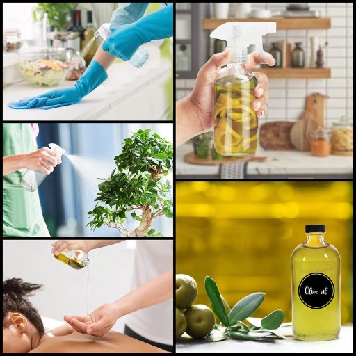 BELLE VOUS Üres Utántölthető Tiszta Spray Palack 3 db 250 ml Aromaterápia