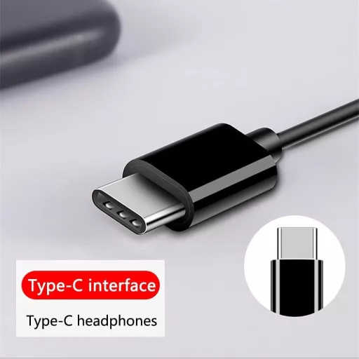 Vodeodolné USB-C slúchadlá BASS s mikrofónom a ovládaním hlasitosti