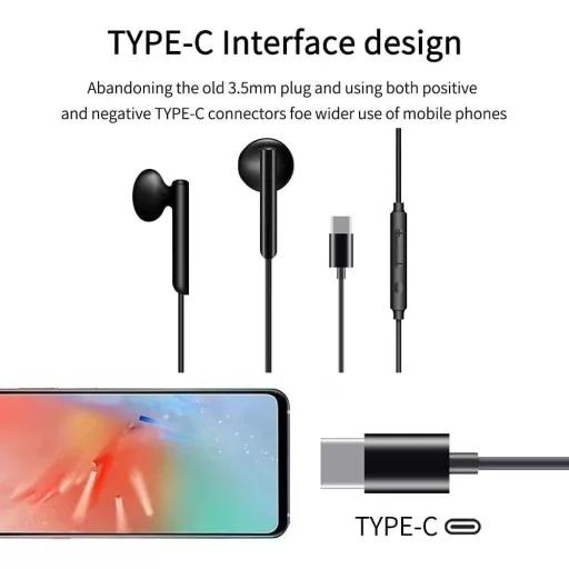 Vodeodolné USB-C slúchadlá BASS s mikrofónom a ovládaním hlasitosti