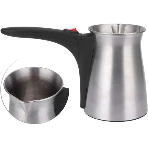 Gaeirt Elektromos Kávéfőző Török Kávé Készítéshez, Rozsdamentes Acél, Egyenletes Hőeloszlás, 500ml, 800W, Otthonra Irodába