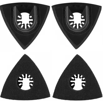   EUNEWR Delta Șmirghel Multifuncțional Accesorii Hârtie Abrazivă Compatibil Bosch Parkside Ryobi Worx 80mm 4 Bucăți Granulație Fină