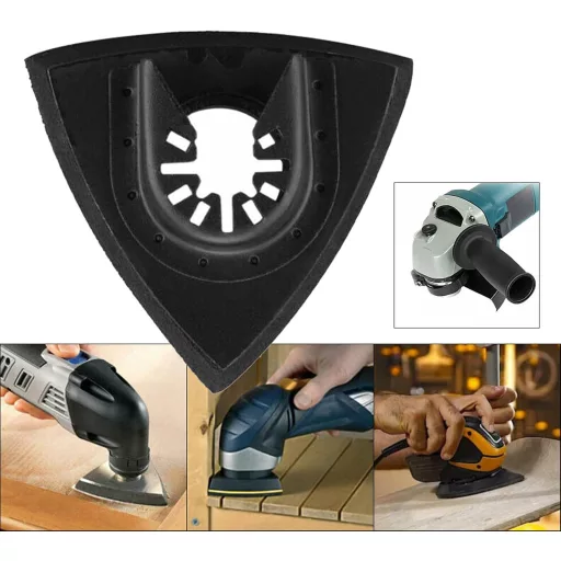 EUNEWR Delta Csiszolólap Multitool Csiszolópapír Tartozék Bosch Parkside Ryobi Worx Kompatibilis 80mm 4 Darab Finom Szemcsés