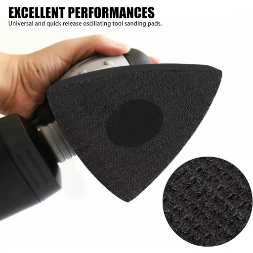 EUNEWR Delta Csiszolólap Multitool Csiszolópapír Tartozék Bosch Parkside Ryobi Worx Kompatibilis 80mm 4 Darab Finom Szemcsés
