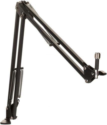 DOCKIN MA100 Mikrofon Kar - 84 cm Állítható Acél Mikrofonállvány Kábelelvezetéssel, Røde/Razer Kompatibilis, Asztali Rögzítővel, Podcast/Str