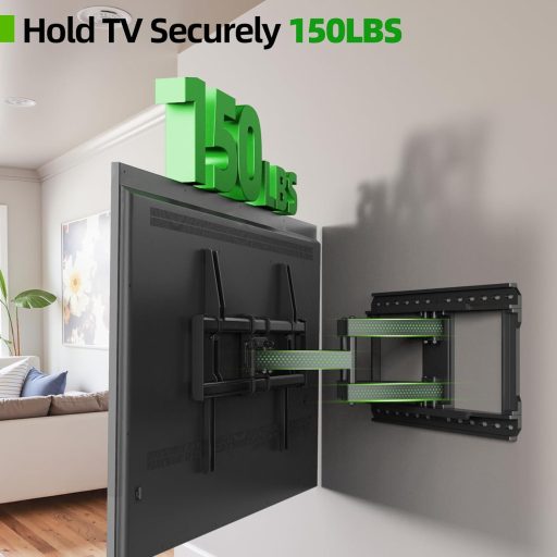 USX MOUNT Dupla Karos TV Fali Tartó 37-90" Képernyőkhöz, 60kg Teherbírással, ±45° Forgatható, Dönthető, VESA 600x400mm Kompatibilis LED/LCD/