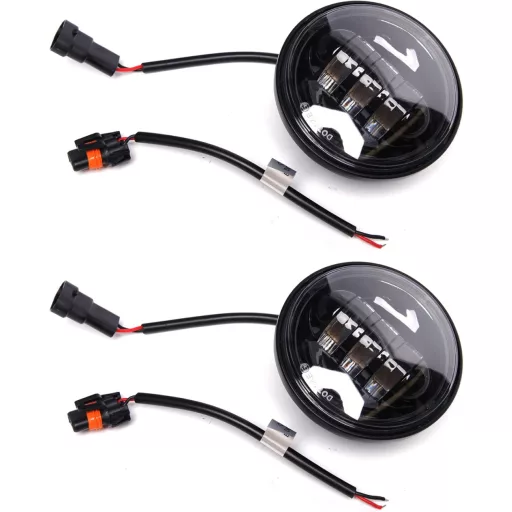 JMTBNO 2ks 30W LED hmlové svetlá na motocykel kompatibilné s Harley Touring