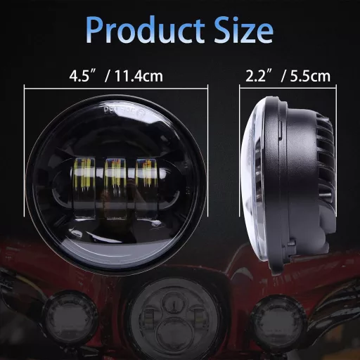 2 buc. Proiectoare LED de ceață 30W, compatibile cu motociclete Harley Touring