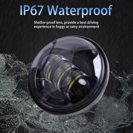 2 buc. Proiectoare LED de ceață 30W, compatibile cu motociclete Harley Touring