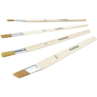   Sada 4 šikmých syntetických štetcov ProDec na precízne maľovanie a ostré línie