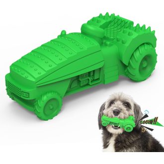   MASBRILL Erős Rágójáték Kutyáknak - Zöld, Természetes Gumi, Fogápoló, Csipogós