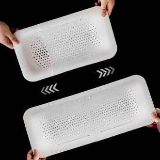   Teleszkópos mosogató szűrő - Többfunkciós zöldség, tészta, gyümölcs mosó rács