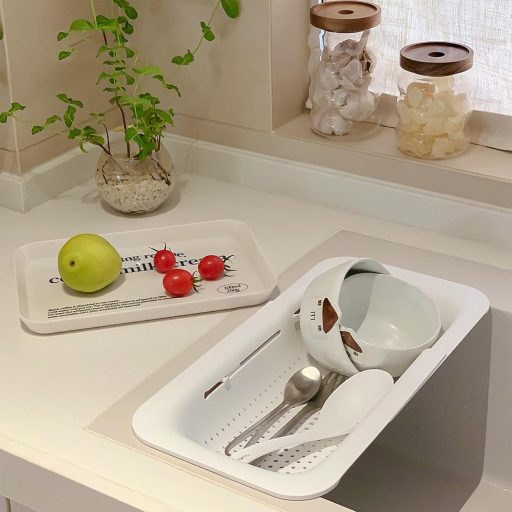 Teleszkópos mosogató szűrő - Többfunkciós zöldség, tészta, gyümölcs mosó rács