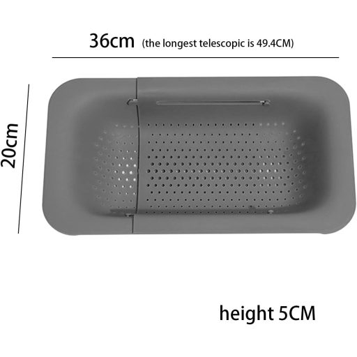 Teleszkópos mosogató szűrő - Többfunkciós zöldség, tészta, gyümölcs mosó rács