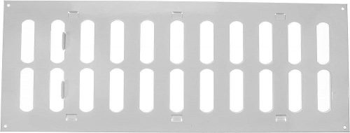 Grilă de ventilație reglabilă, albă, 400x150mm, cu plasă anti-insecte - HVAC